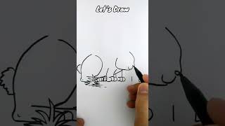 VERY EASY , How to turn words RABBIT into cartoon #shorts #art #drawing #draw #short