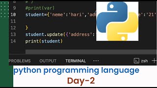 python project with variables naming rules in python programming language day2
