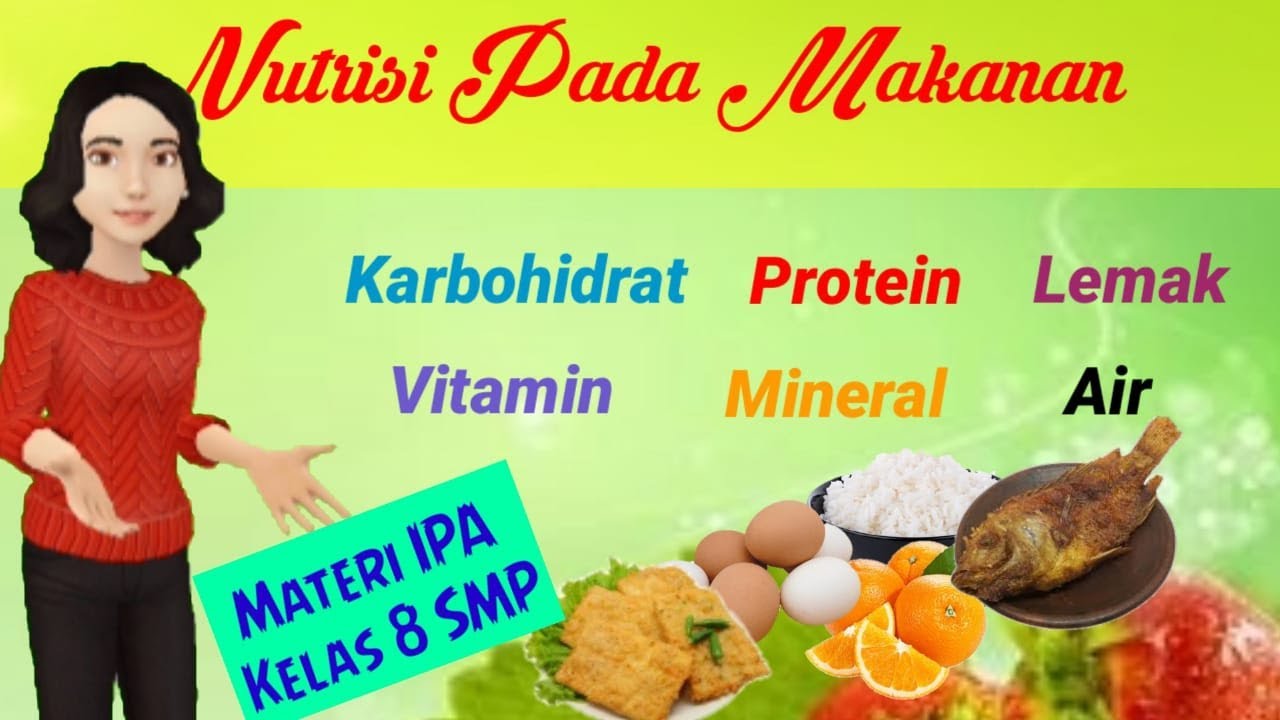 Materi Nutrisi Pada Makanan Kelas 8 SMP - YouTube