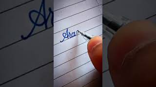 writing a name \