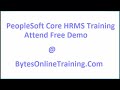 peoplesoft core hrm online training