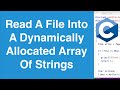 Read All File Lines Into A Dynamically Allocated Array Of Strings | C Programming Example