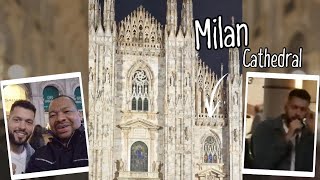 The most beautiful singer in Milan city | street artist | Duomo  #duomomilano #LukeSilva #singer