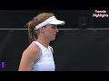 liudmila samsonova vs emma navarro quarterfinals highlights adelaide international 2025