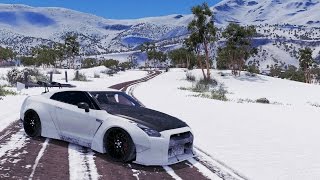 Forza Blizzard Mountain - Part 2 - 1000HP GTR IN THE SNOW!