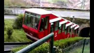 Llegada del funicular de Artxanda (Bilbao, Vizcaya)