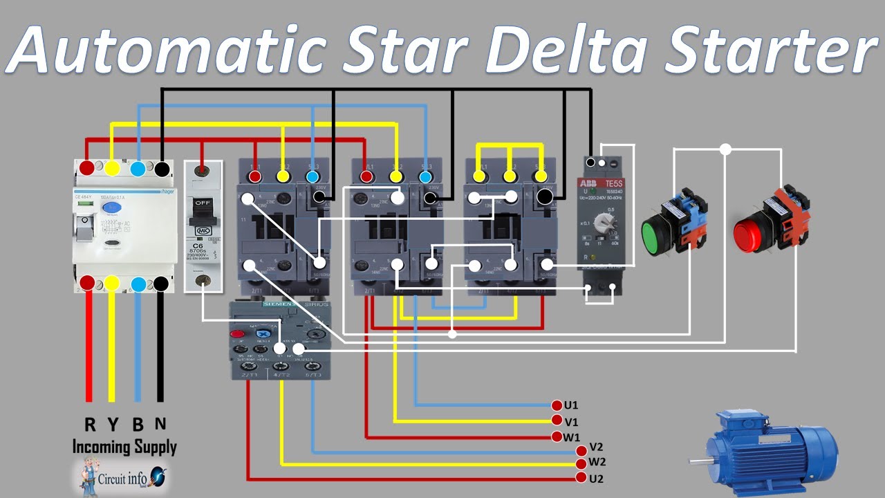 Circuit Diagram Of Star Delta Starter With Timer Infoupdate Org