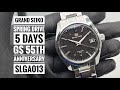 Grand Seiko Heritage Spring Drive 5 Days Ever-Brilliant Steel GS 55th Anniversary 550 Pcs SLGA013