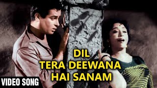 Old Bollywood Song: Dil Tera Deewana Hai Sanam Video Song In Color | Mohammed Rafi, Lata Mangeshkar