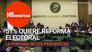 Encuesta del INE arroja que 51% quiere reforma electoral y 93% quiere menos dinero a partidos