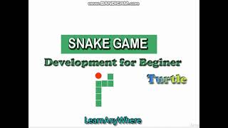 Snake Game Development part 1(using Python(Turtle))