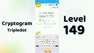 Cryptogram Tripledo Level 149 Solutions 🧩 | Logic Puzzle Game | Mini Boss