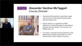 Webinar: MA Educational Leadership in Practice - A Career Focus