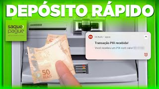 DEPOSITO RAPIDO COMO DEPOSITAR E FAZER PIX NA HORA (CAIXA SAQUE E PAGUE) PASSO A PASSO DETALHADO