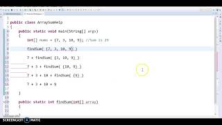 Help with Recursive Array Sum