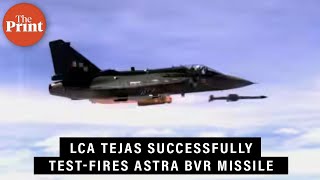 Watch: LCA Tejas successfully test-fires ASTRA Beyond Visual Range air-to-air missile