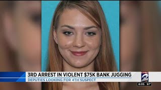 3rd arrest in violent $75K bank jugging