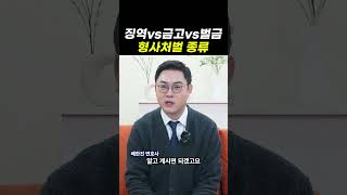 징역vs금고vs벌금 형사처벌 종류｜검사출신변호사