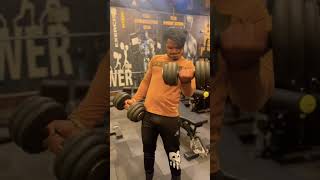 25kg in each hand 🔥 first try #trending #viral #reels #youtubeshorts #keepsupporting #