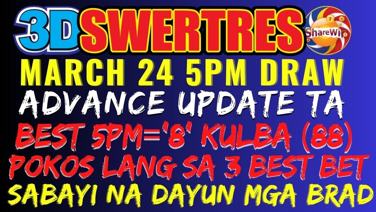 3D SWERTRES LOTTO PCSO HEARING 5PM SLIDE 478=471 5PM HOT-8 (88)DELIKADO ...