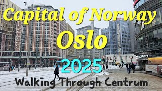 Norge-Capital Of Norway-Oslo Centrum-Winter-Walk Through 2025