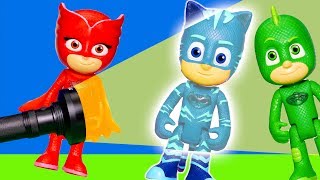 Exploring Black Light with the PJ Masks in Fun Guessing Game