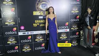 Chum DarangFirst Appearance After Karan Veer Mehra Winner Bigg Boss 18 in Mumbai