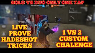 HADESHOT KAISE MARE 🎯// HOW TO HADESHOT TRICKS // FREE FIRE CUSTOM GAMEPLAY ONLY RED DOT 🎯