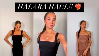 HUGE Halara Haul Review | Halara Dresses, Skirts \u0026 Jeans Clothing Haul! 🖤✨ #HalaraHaul #Halara #Haul