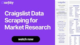 Craigslist Data Scraping for Market Research (2025)