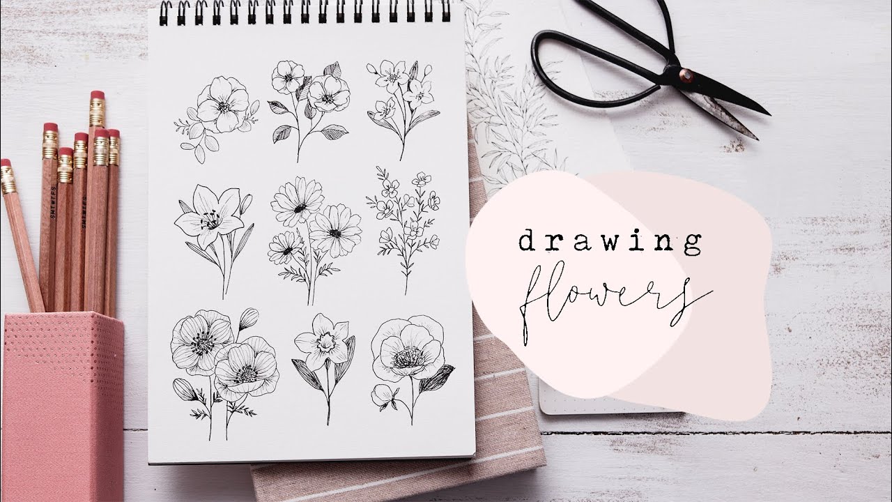 Easy Drawing Step By Step Flowers