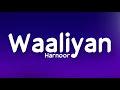 WAALIYAN (LYRICS) – HARNOOR | GIFTY | THE KIDD | LYRICS | Waalian | Live for Songs