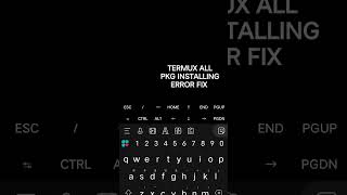 Thanks For watching π€β€οΈ !! TERMUX ALL PKG INSTALLING ERROR FIXπ₯π₯