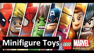 Lego MARVEL AVENGERS Movie and DC Comics SUPERHEROES Minifigures STOPMOTION Iron Man Spiderman Toys