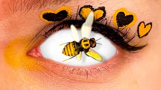 WOW! There is a BEE in the EYE #shorts