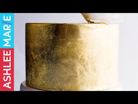 How to add Gold Leaf to a Cake How to add Gold Leaf to a Cake