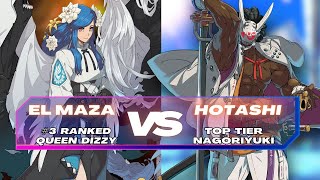 GGST ▰ El Maza (#3 Ranked Queen Dizzy) vs Hotashi (Top Tier Nagoriyuki) Guilty Gear Strive Matchup