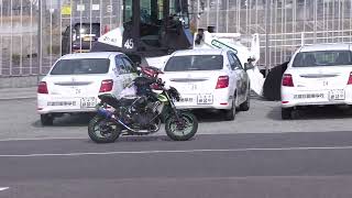 赤5-1　2025年1月26日　武雄自動車学校　バイク練習会　STPP T（佐賀二輪パイロン練習会「TOMO練」）