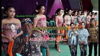 FULL ALBUM Tayub AGIL MANUNGGAL @tvsrecord @ Dua putra audio // Live Tambak Karangasem 9 Juni 2022