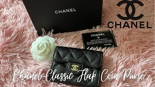 Chanel SLG | Classic Flap Coin Purse ~ My first Chanel item🌸