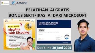 GRATIS! Belajar AI \u0026 Dapatkan Sertifikasi Microsoft di elevAIte Dicoding 🚀