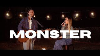 Monster (Acoustic) by Shawn Mendes & Justin Bieber | cover Kyson Facer ft. Jada Facer