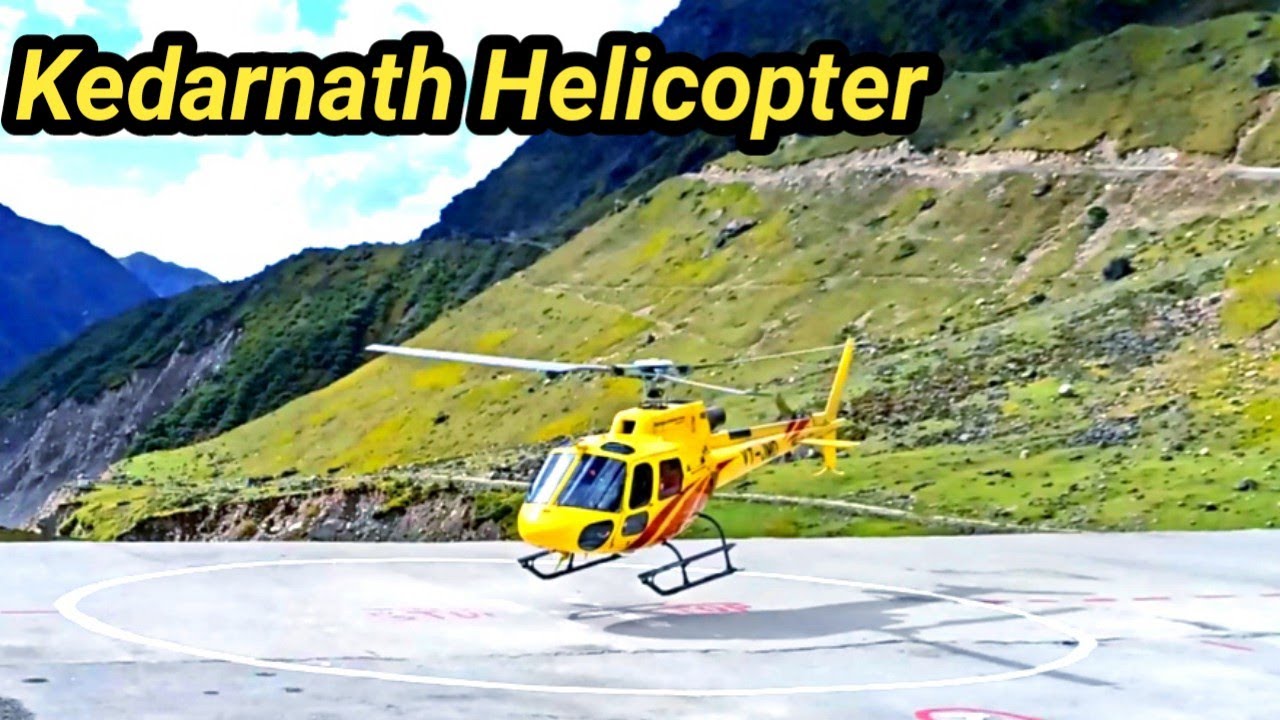 Kedarnath Helicopter Service | Helicopter Landing And Take Off - YouTube