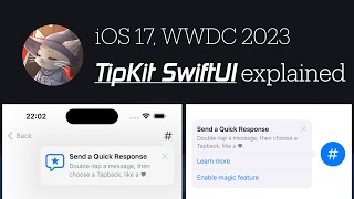 TipKit SwiftUI explained: Showing tips, conditional, swift macro rules, new in WWDC 2023, iOS 17