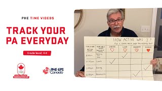 PHE Time Videos - Track Your PA Everyday by Mr. Tom (Grades: 4-6)