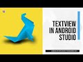 how to add textview in android studio