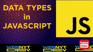 Data Types In Javascript | javascript beginner tutorial | Javascript course for beginners