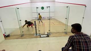 Squash: BSRF KDS Squash Championship 2022 - Final -  Faraaz Rahim vs. Abid Mansur (Game 1)