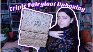 ✨TRIPLE FAIRYLOOT MONTHLY UNBOXING (YA, Adult and Romantasy Subscriptions) #Booktube ✨