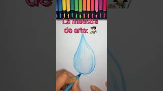 Cuando piden dibujar una gota💧 #dibujo #art #drawing